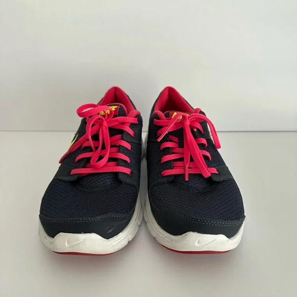 Nike Navy, Pin and Neon Yellow Women's Sneakers - Picture 4 of 8